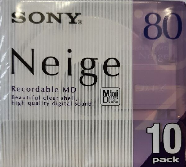 MiniDisc 80 Sony (10MDW80NED) balení 10ks - ELVIA-PRO